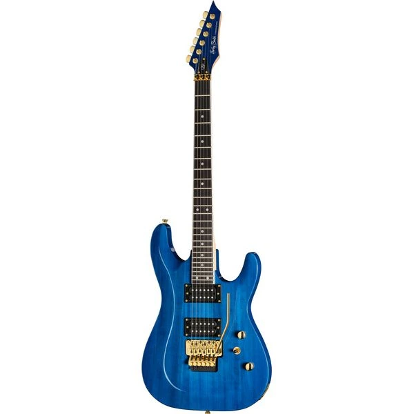 Harley Benton S-620 TB Rock Series Electric Guitar Floyd Rose, Translucent Blue ( S620 TB )