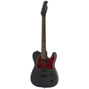 Harley Benton TE-20HH SBK Standard Series Telecaster Electric Guitar, Matte Black