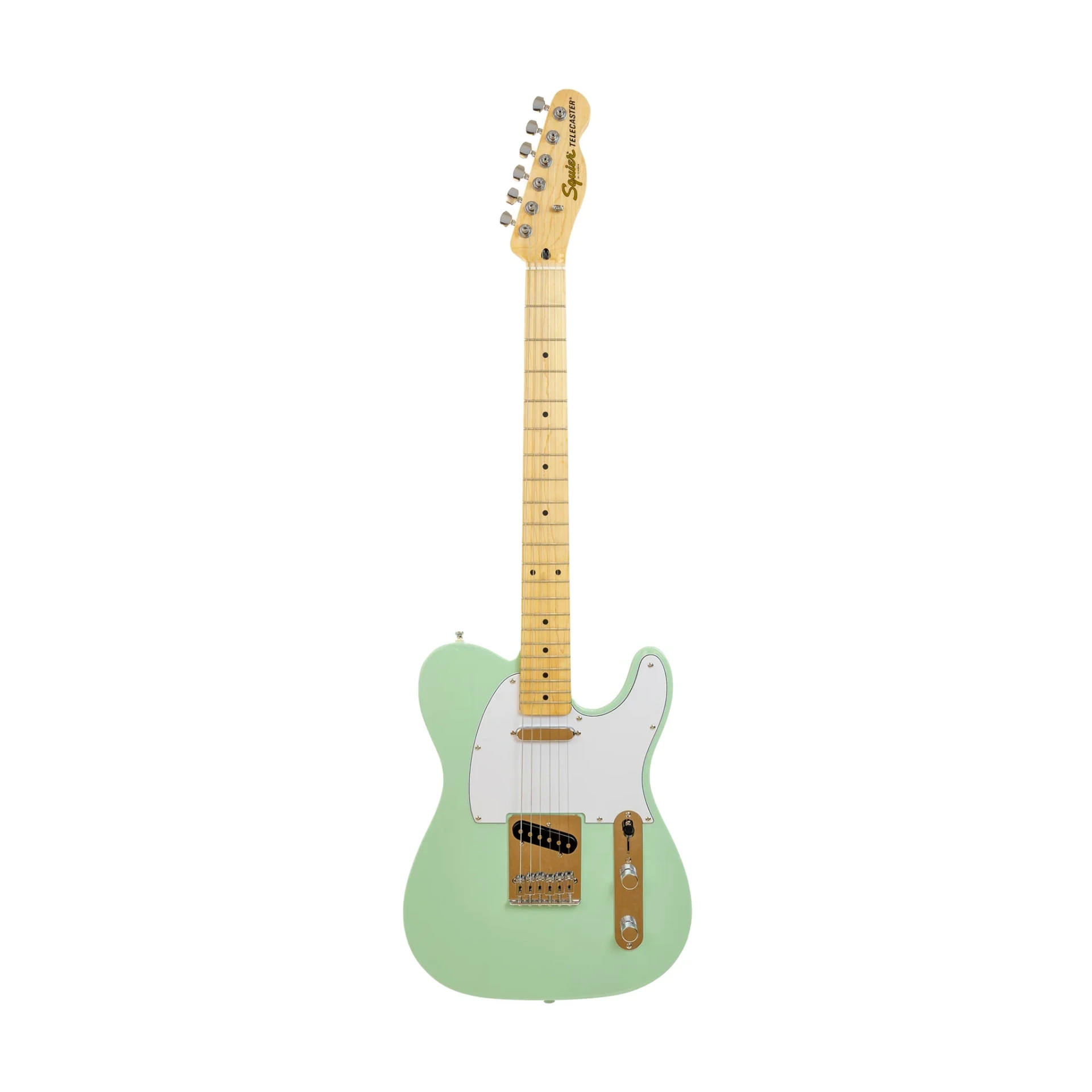 [183] Squier FSR Affinity Series Telecaster Electric Guitar, Maple FB, Surf Green