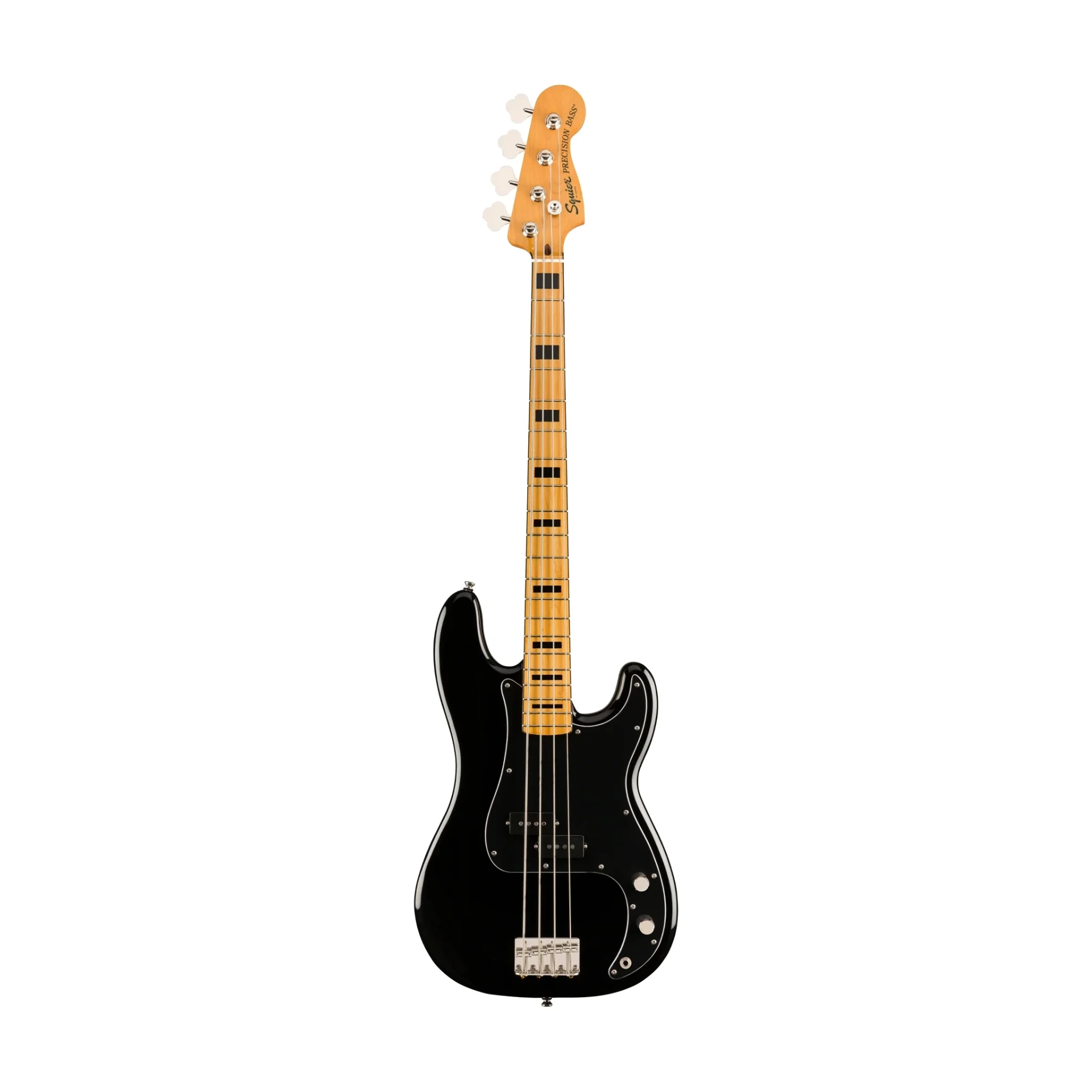 Squier Classic Vibe 70s Precision Bass Guitar, Maple FB, Black 4 Strings