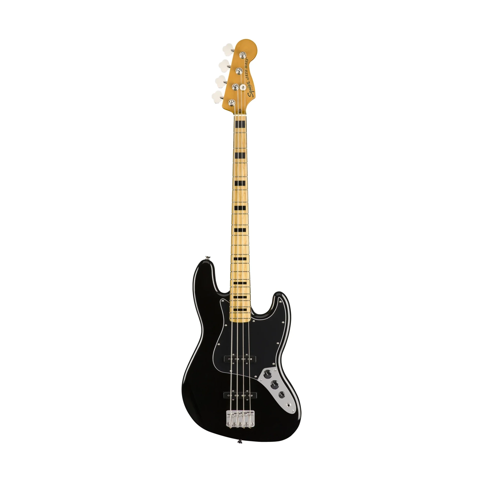 Squier Classic Vibe 70s Jazz Bass Guitar, Maple FB, Black 4 Strings