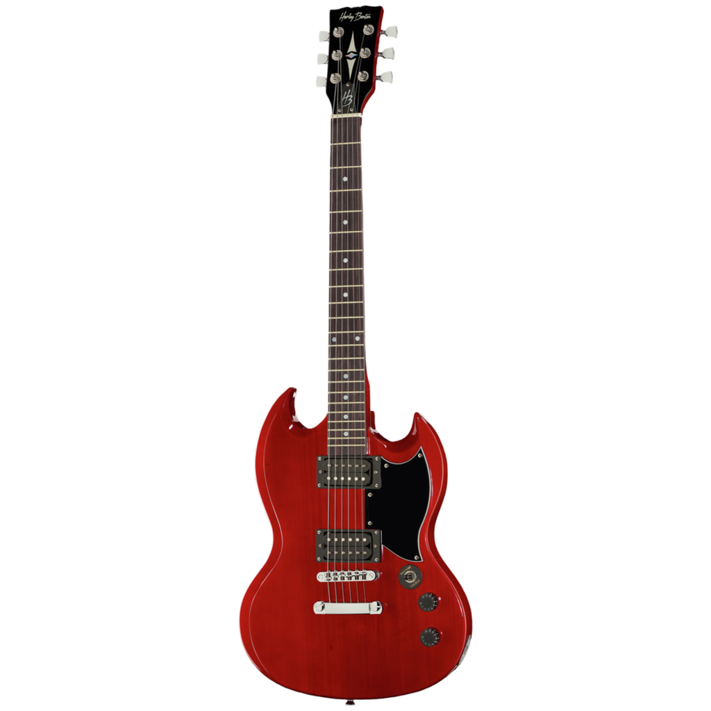 [6018] Harley Benton DC-200 CH SG Electric Guitar, Cherry high-gloss