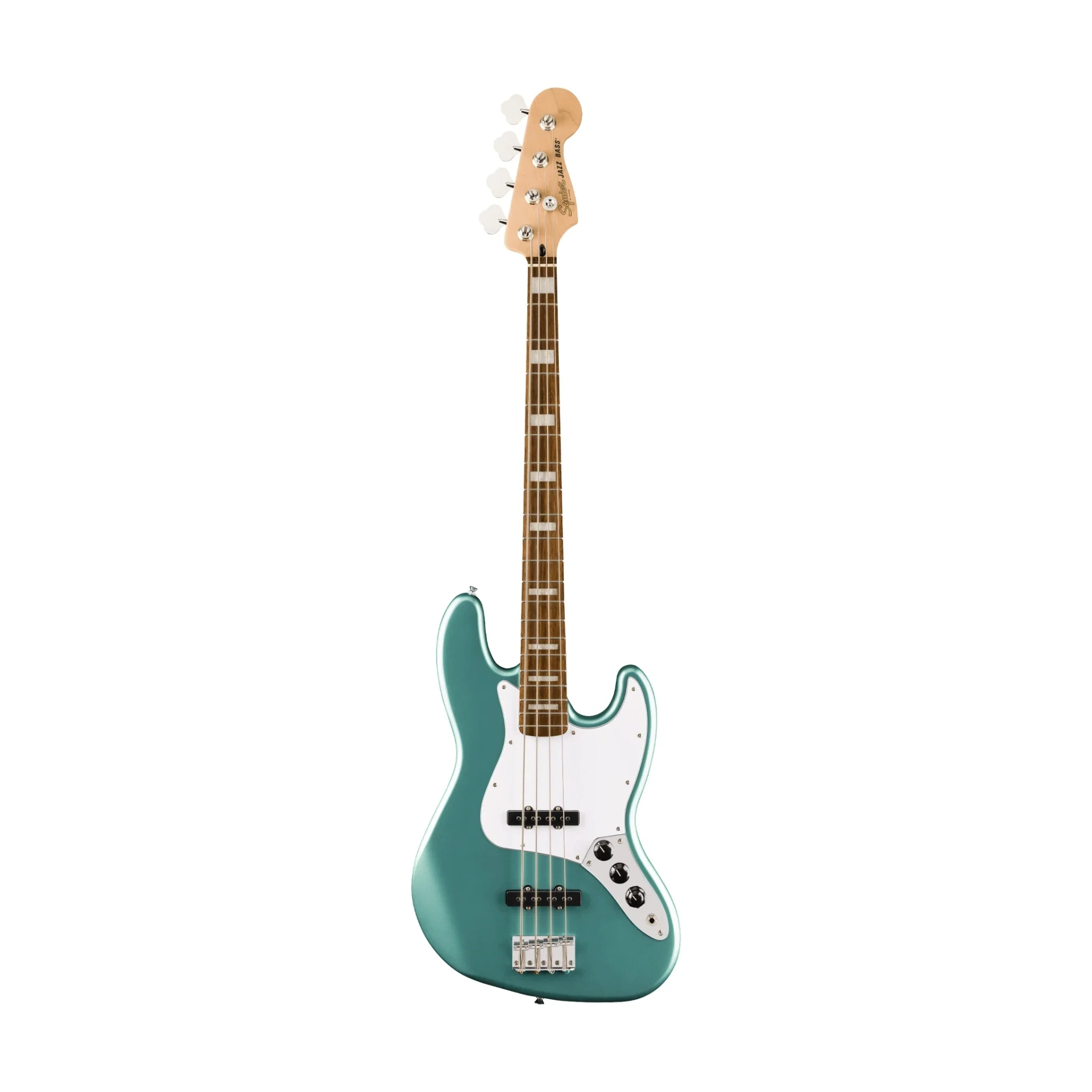 [950] Squier Affinity Series Active Jazz Bass Guitar, Laurel FB, Mystic Sea Foam Green