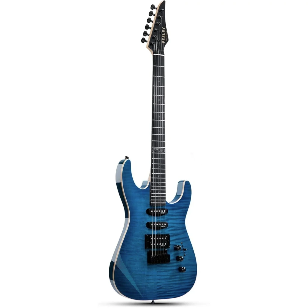 [6801] FESLEY Super Strat Design Electric Guitar Fesley FDK800 FDK-800 Cobalt Blue