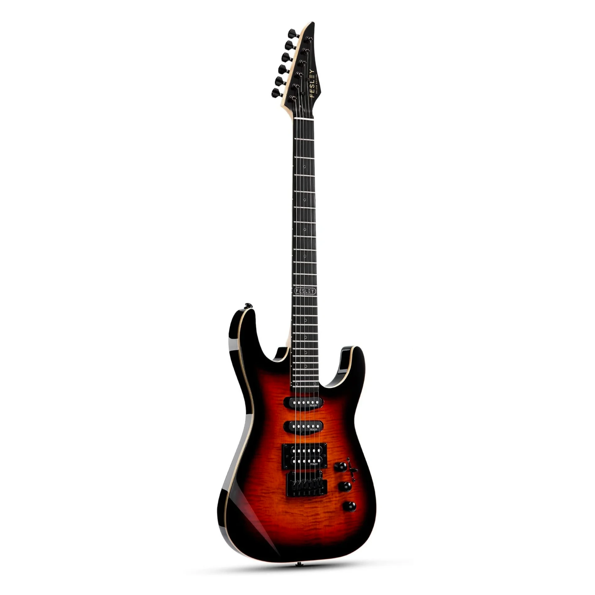 [6802] FESLEY Super Strat Design Electric Guitar Fesley FDK800 FDK-800 Ruby Red