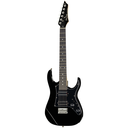 Harley Benton RG-Junior 3/4 Size BK Rock Series Electric Guitar, Black