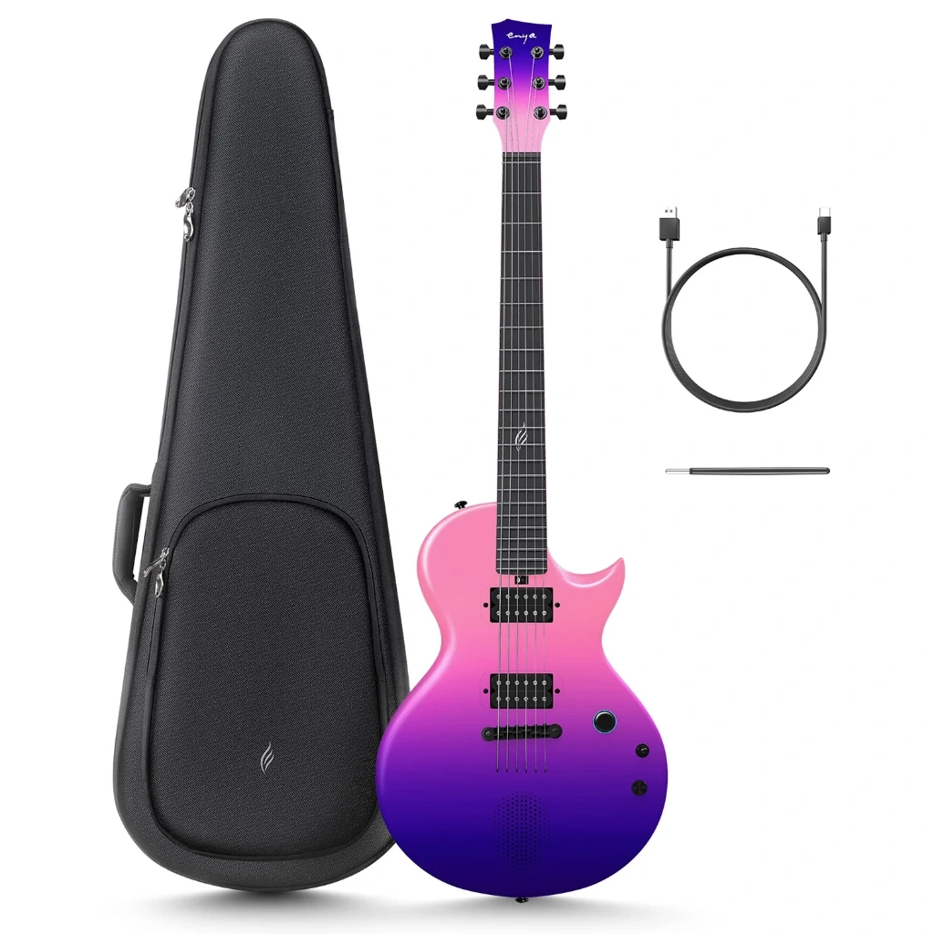 [6974566104622] Enya Nova Go Sonic Electric Guitar, Built-In Speaker, Smart Guitar - Cosmic Purple