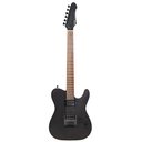 Sqoe SETL500 Telecaster Body HH Electric Guitar, Black Mahogany