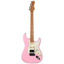 Sqoe SEST600 PI Electric Guitar, Macaron Pink ( SEST-600 )