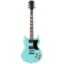 Sqoe SESG400 BL SG Style Electric Guitar with Bag & Accessories - Sky Blue