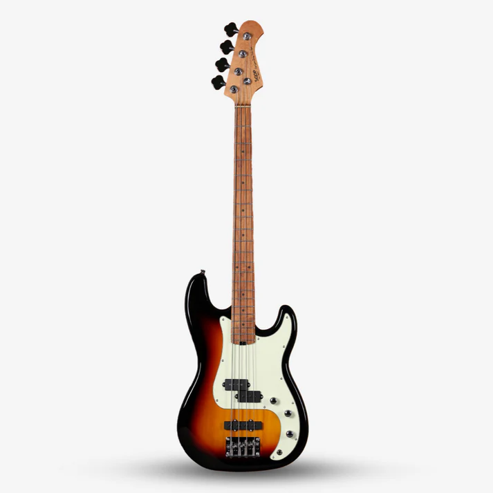 Sqoe SPB600 SB Precision Bass Guitar 4 Strings, Sunburst