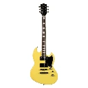 Sqoe SESG450 YO SG Style Electric Guitar with Bag & Accessories - Yellow
