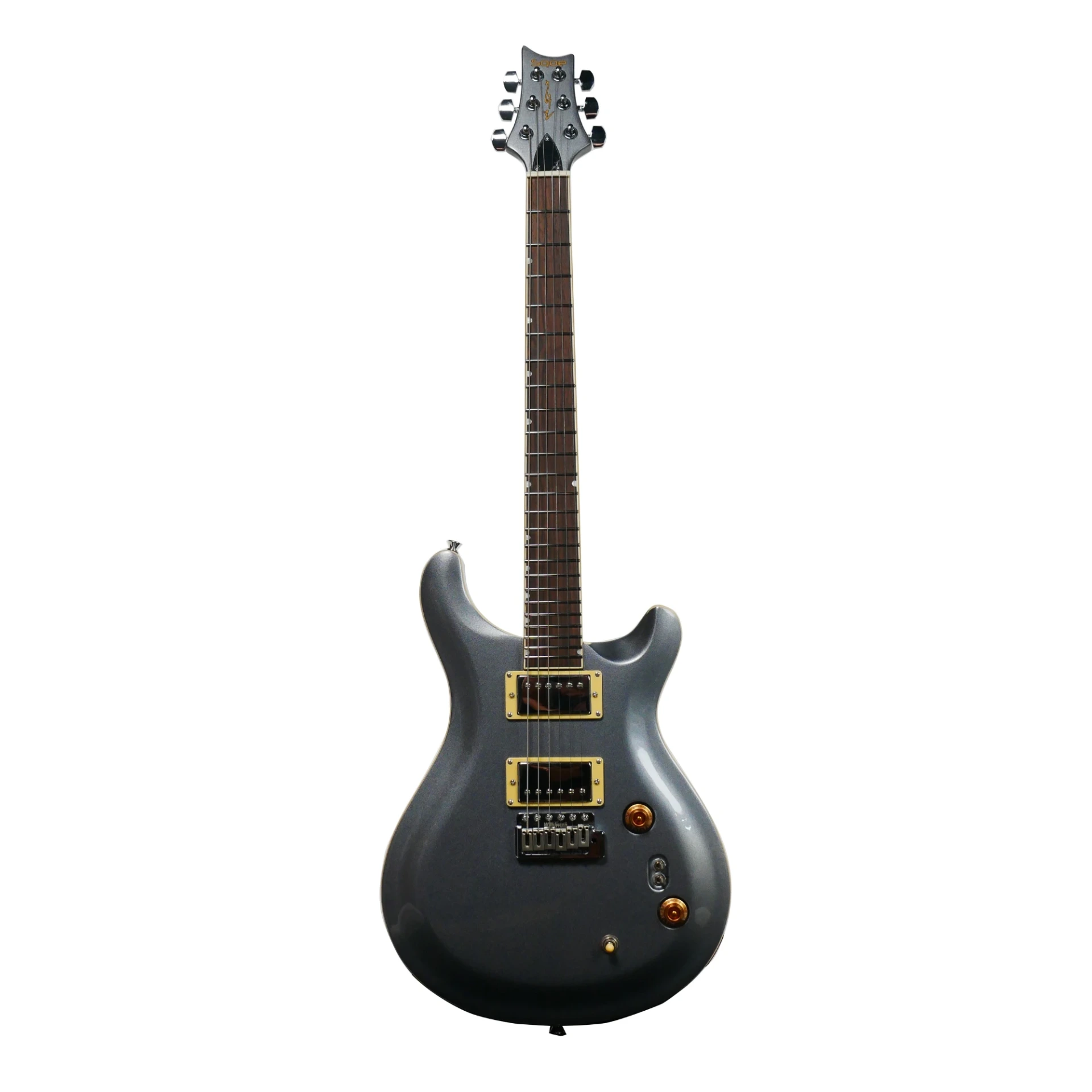 Sqoe SEPRS200 SV HH PRS Design Electric Guitar – Silver Grey