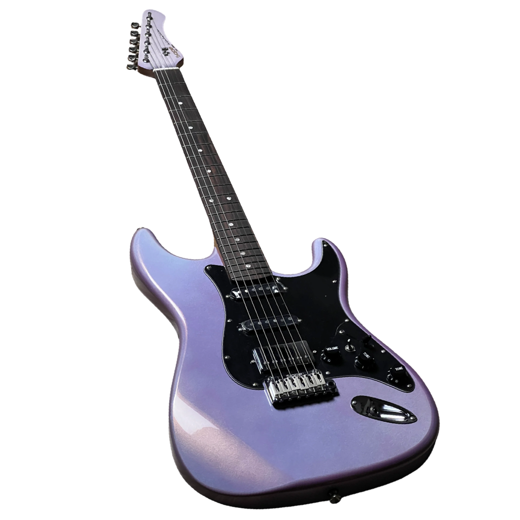 Sqoe SEST750 VT HSS Electric Guitar, Limited Edition - Aurora Purple
