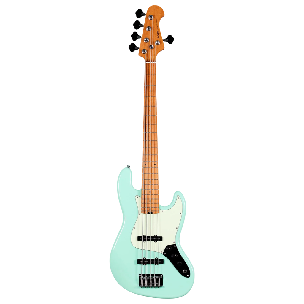 Sqoe SJB650 GR 5-String Jazz Bass Guitar (SJB-650) – Green
