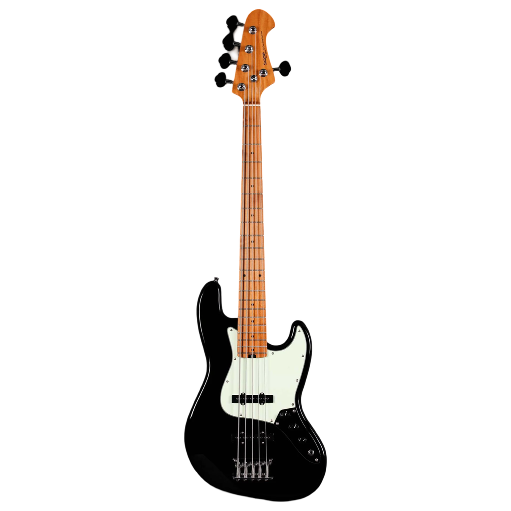 Sqoe SJB650 BK 5-String Jazz Bass Guitar (SJB-650) – Black